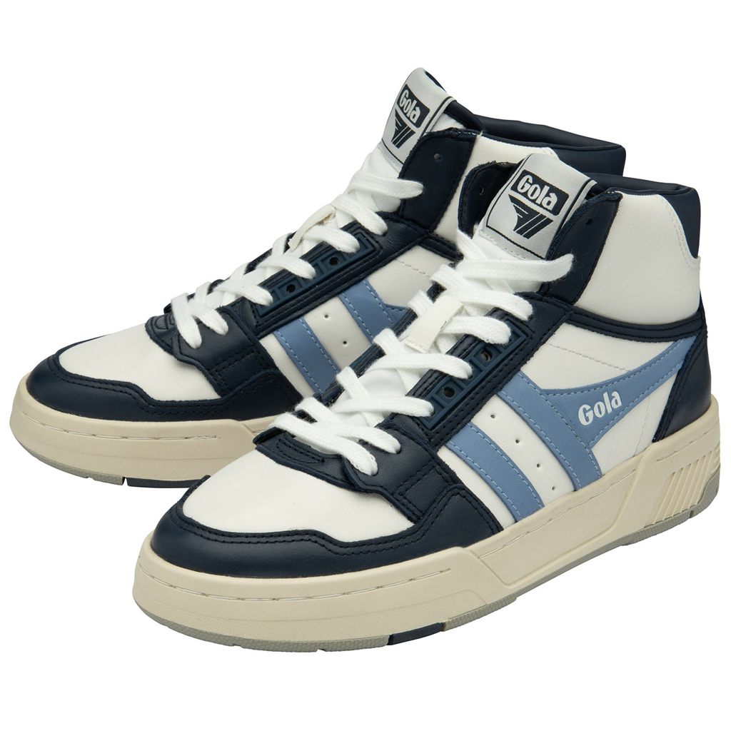 Gola Classics Challenge High Sneakers Blancas Azul Marino Azules España | KGP-359167
