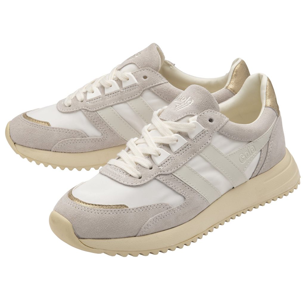 Gola Classics Chicago Glimmer Sneakers Blancas Doradas España | UDK-075896