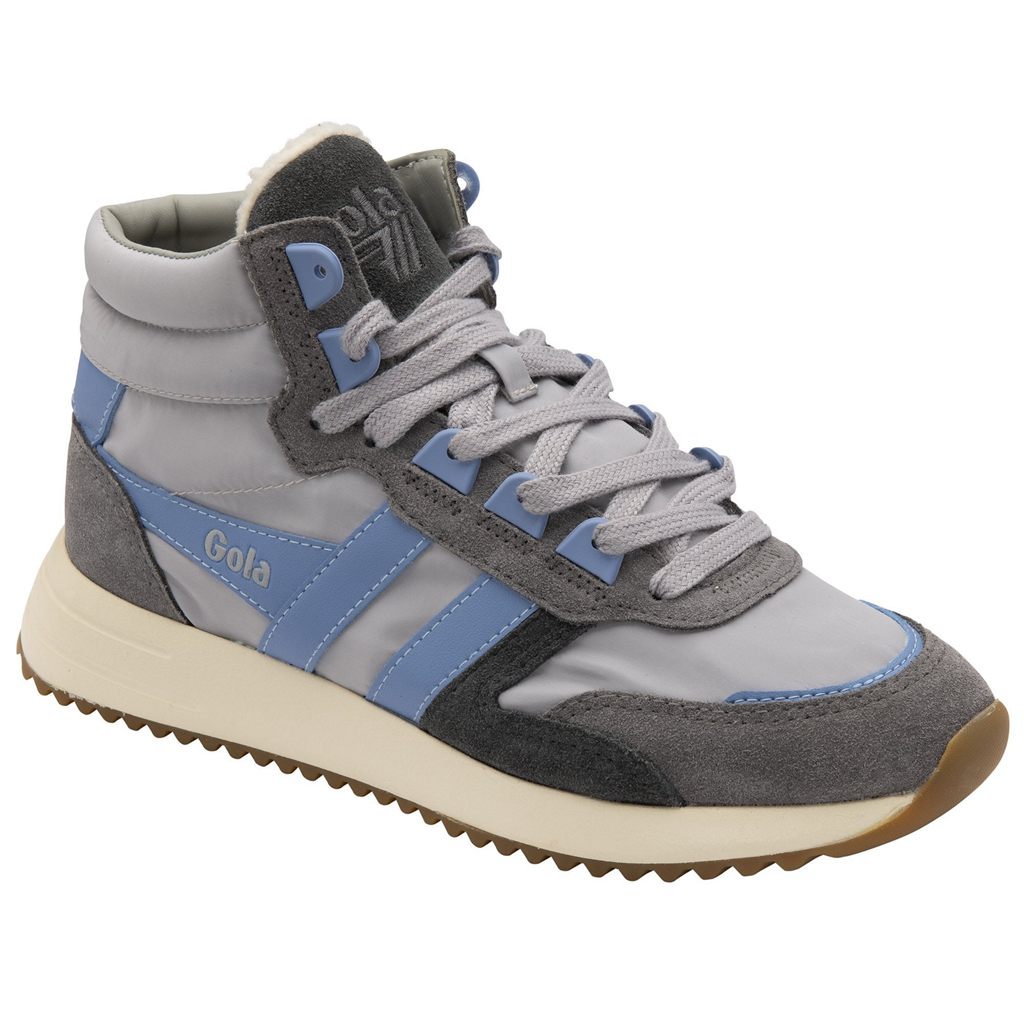 Gola Classics Chicago High Sneakers Gris Claro Azules Azules España | HOZ-936825