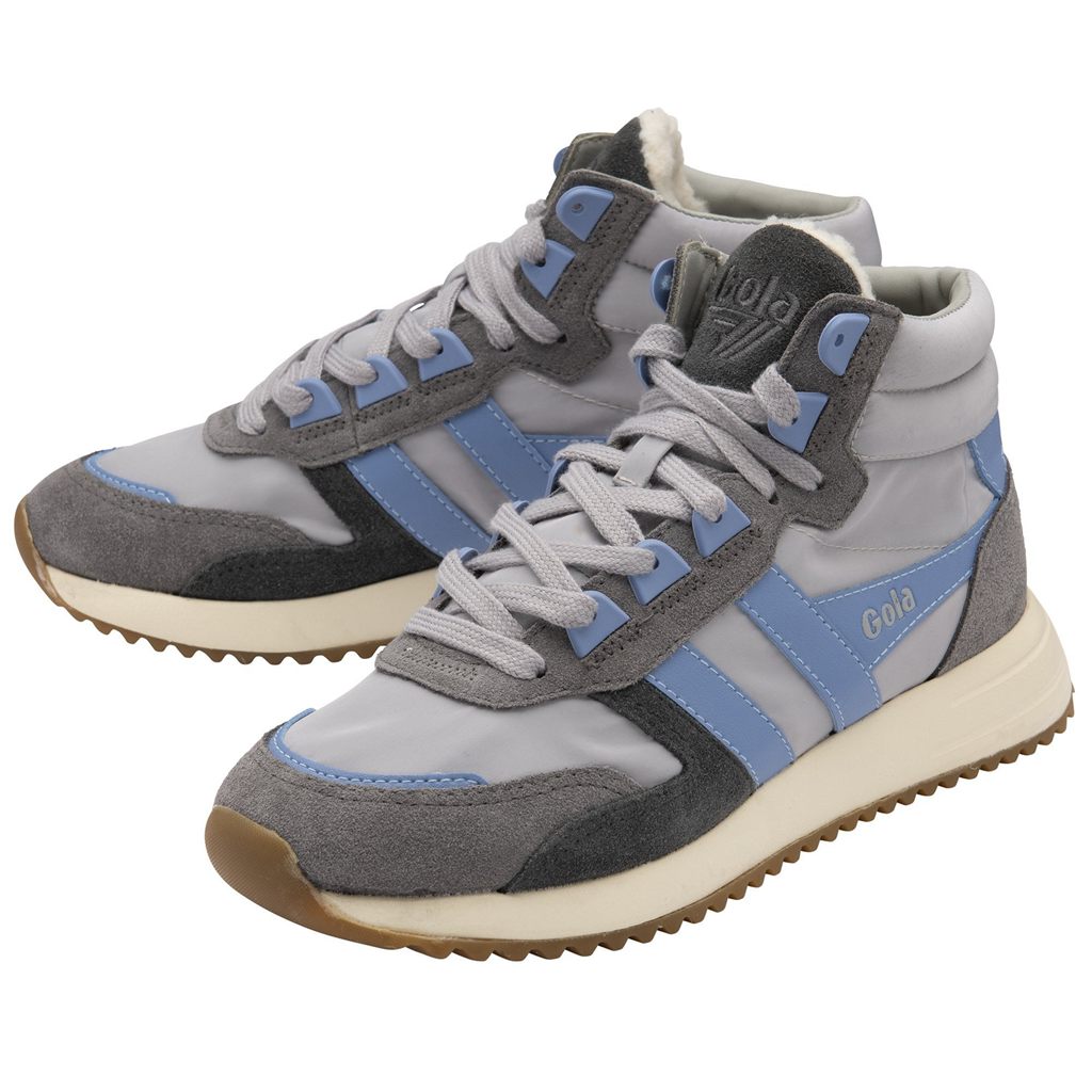 Gola Classics Chicago High Sneakers Gris Claro Azules Azules España | HOZ-936825