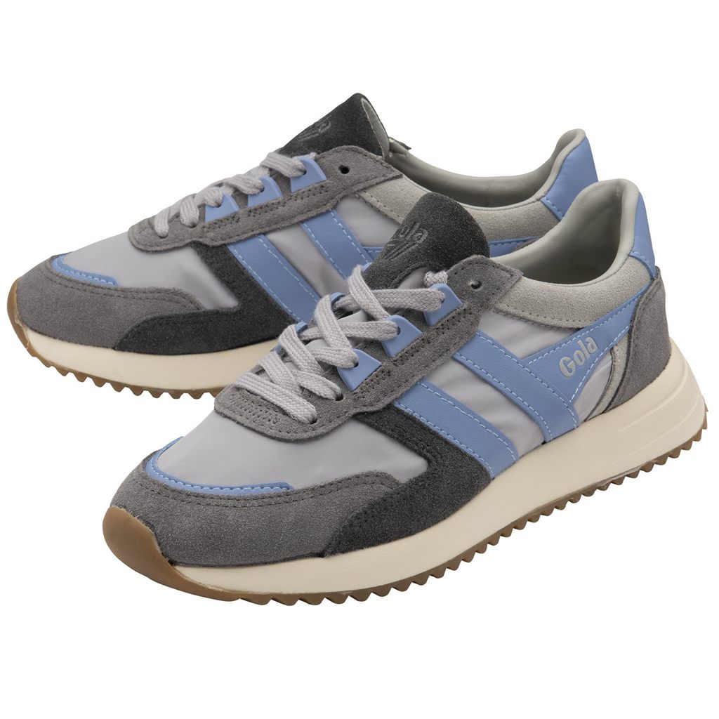 Gola Classics Chicago Sneakers Gris Claro Azules Azules España | RHQ-245908