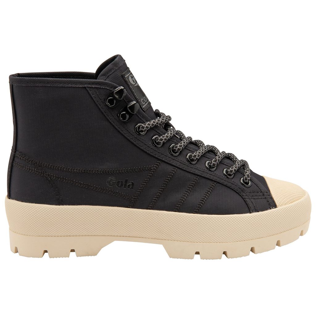 Gola Classics Coaster Peak High Hiker Sneakers Negras Blancas España | ARE-143978