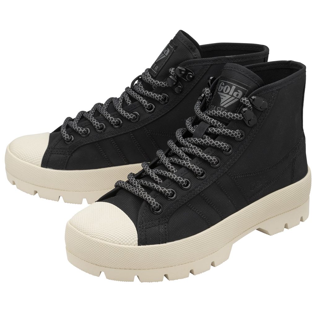 Gola Classics Coaster Peak High Hiker Sneakers Negras Blancas España | ARE-143978