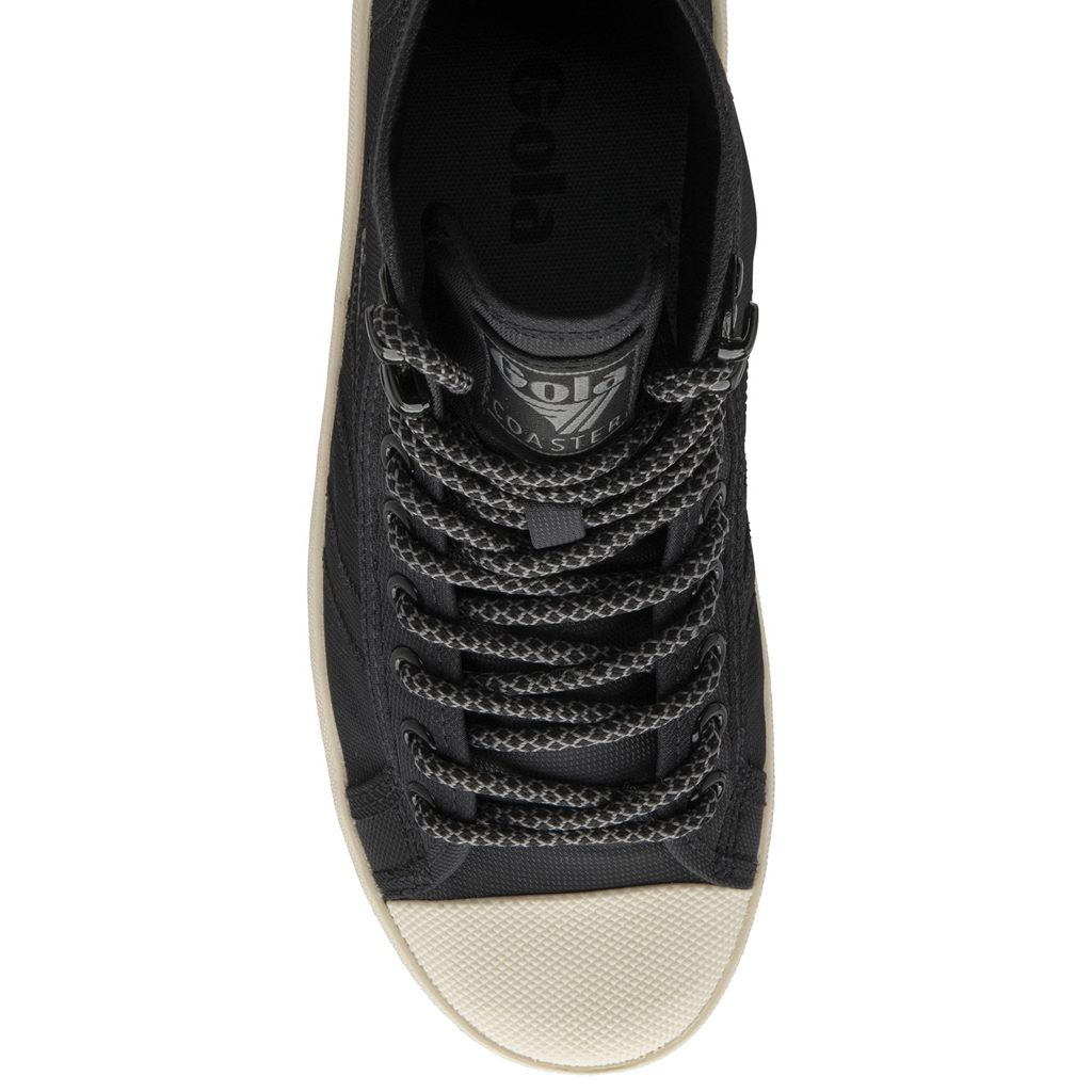 Gola Classics Coaster Peak High Hiker Sneakers Negras Blancas España | ARE-143978