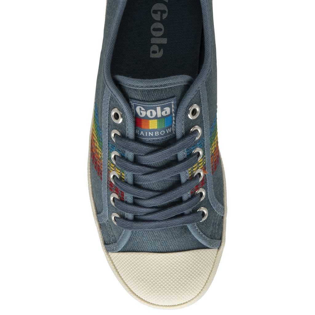 Gola Classics Coaster Rainbow Stitch Shoes Denim Multi España | NBK-314920