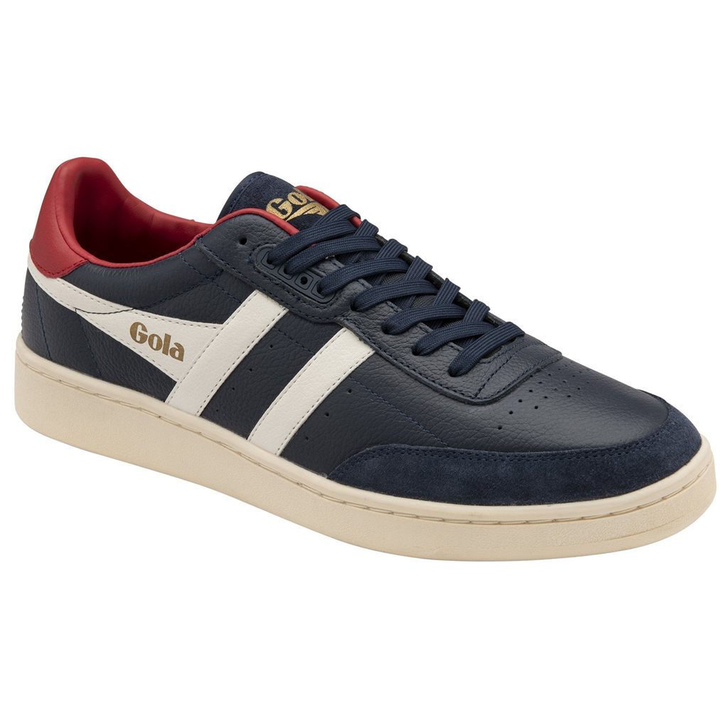 Gola Classics Contact Leather Sneakers Azul Marino Blancas Rojas Oscuro España | NQL-982475