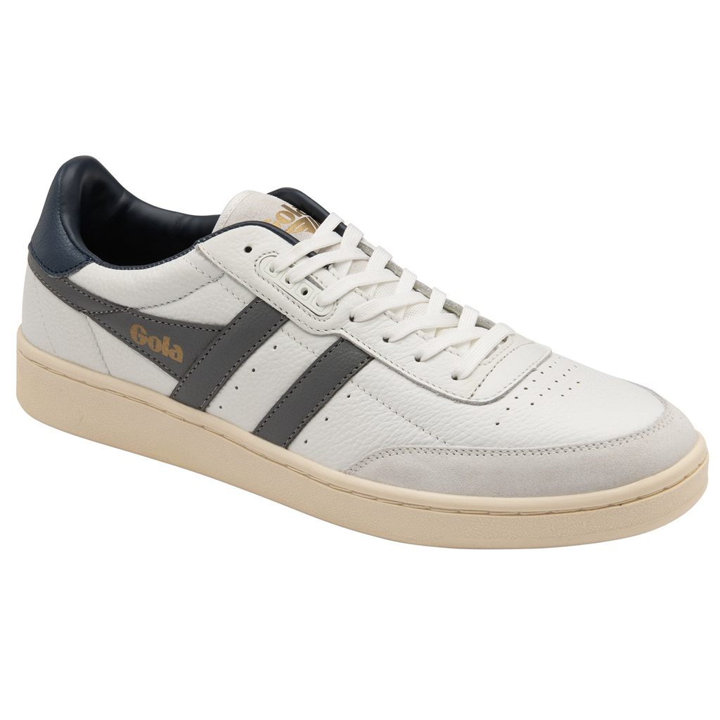 Gola Classics Contact Leather Sneakers Blancas Azul Marino España | SAB-307619