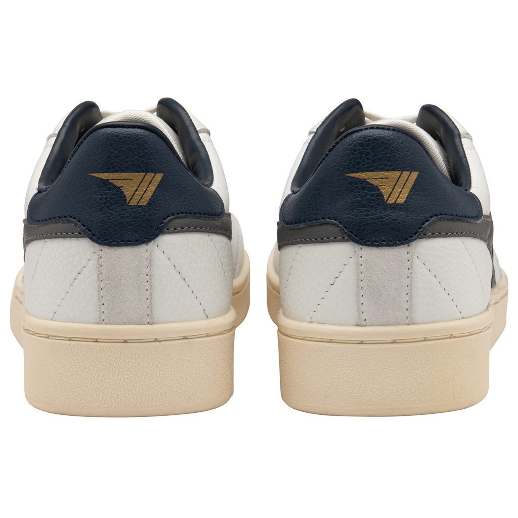 Gola Classics Contact Leather Sneakers Blancas Azul Marino España | SAB-307619