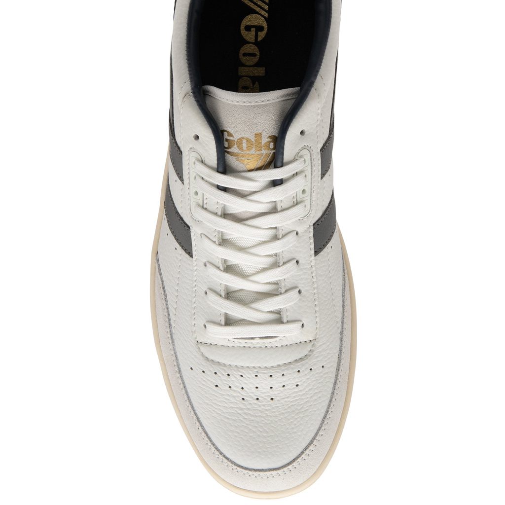 Gola Classics Contact Leather Sneakers Blancas Azul Marino España | SAB-307619