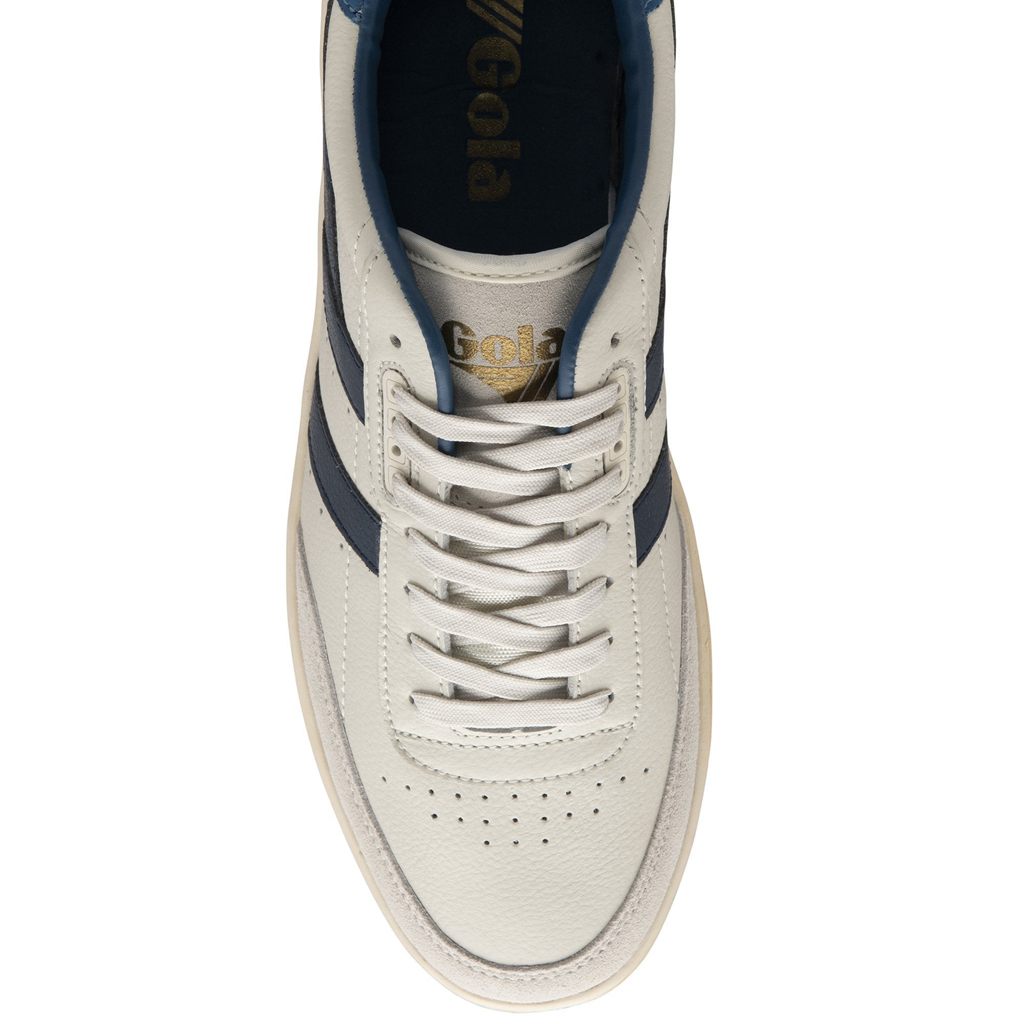 Gola Classics Contact Leather Sneakers Blancas Azul Marino Azules España | XPA-415637