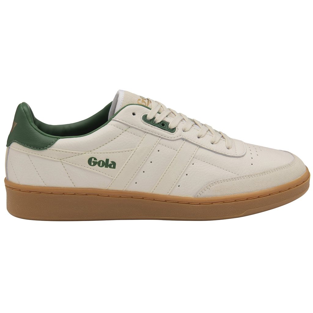 Gola Classics Contact Leather Sneakers Blancas Verde España | UBA-927801