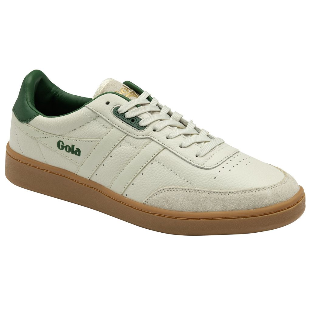 Gola Classics Contact Leather Sneakers Blancas Verde España | UBA-927801