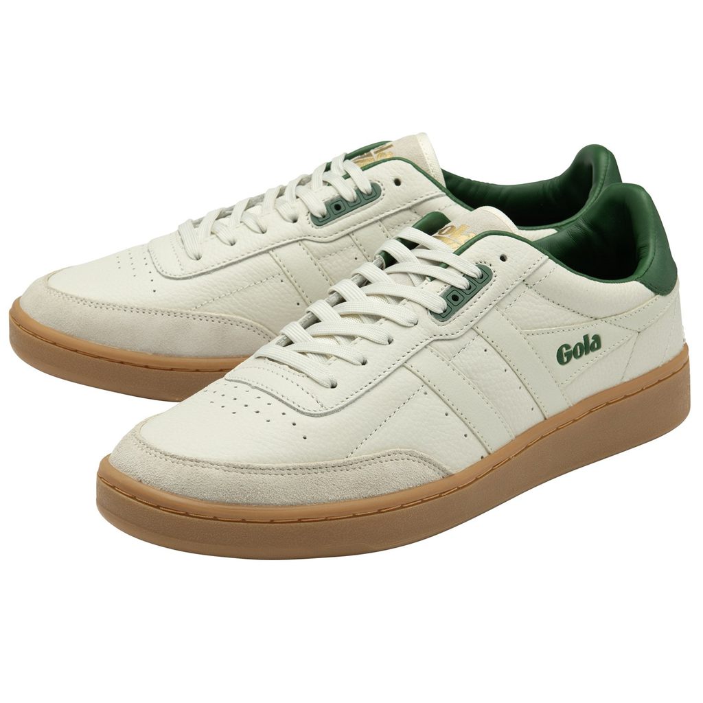 Gola Classics Contact Leather Sneakers Blancas Verde España | UBA-927801