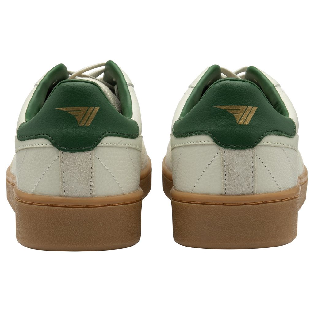 Gola Classics Contact Leather Sneakers Blancas Verde España | UBA-927801