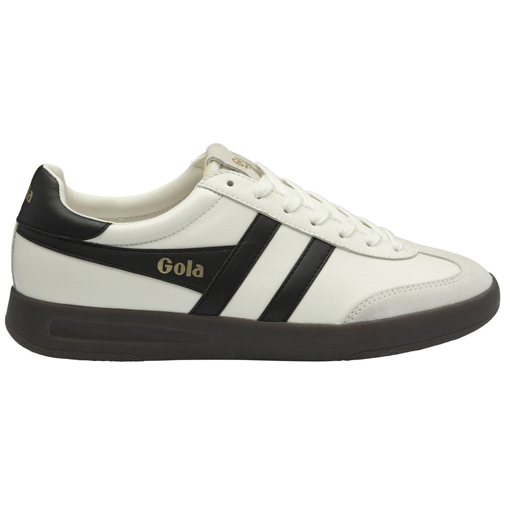Gola Classics Cyclone Leather Sneakers Blancas Negras Verde Menta España | OSY-498372