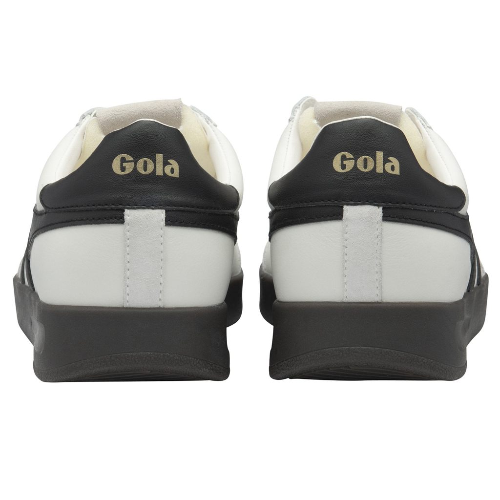 Gola Classics Cyclone Leather Sneakers Blancas Negras Verde Menta España | OSY-498372