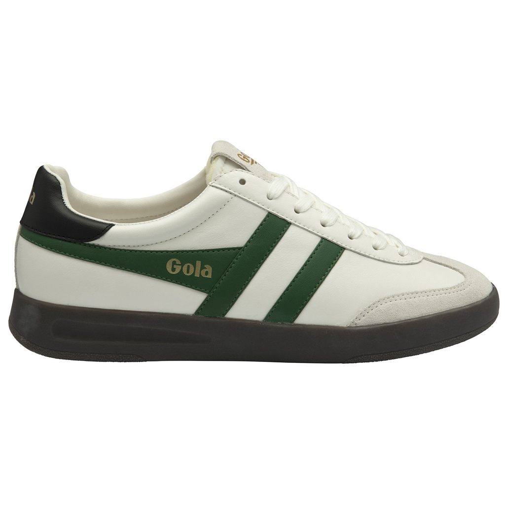 Gola Classics Cyclone Leather Sneakers Blancas Negras Verde Menta España | PGQ-284196