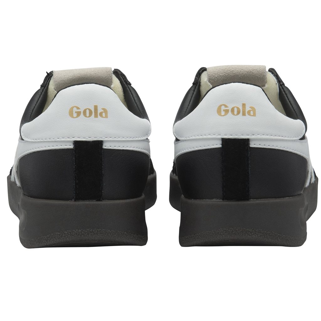 Gola Classics Cyclone Leather Sneakers Negras Blancas Verde Menta España | BPT-438592