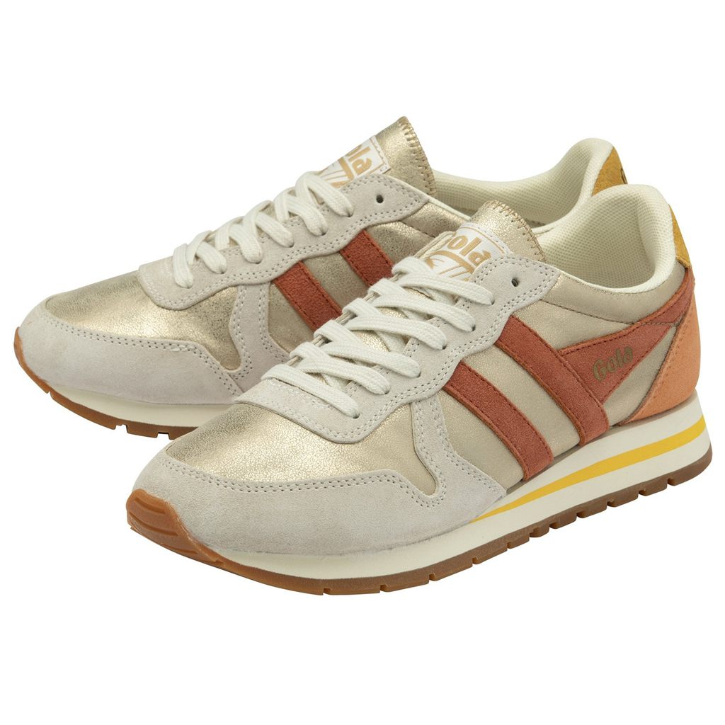 Gola Classics Daytona Blaze Sneakers Doradas Naranjas España | NCJ-398514