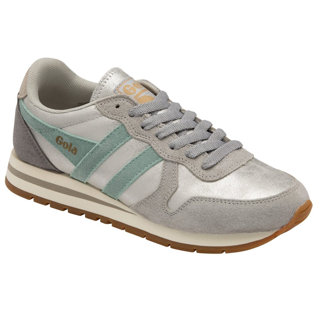Gola Classics Daytona Blaze Sneakers Plateadas Verde Gris España | TWA-035982