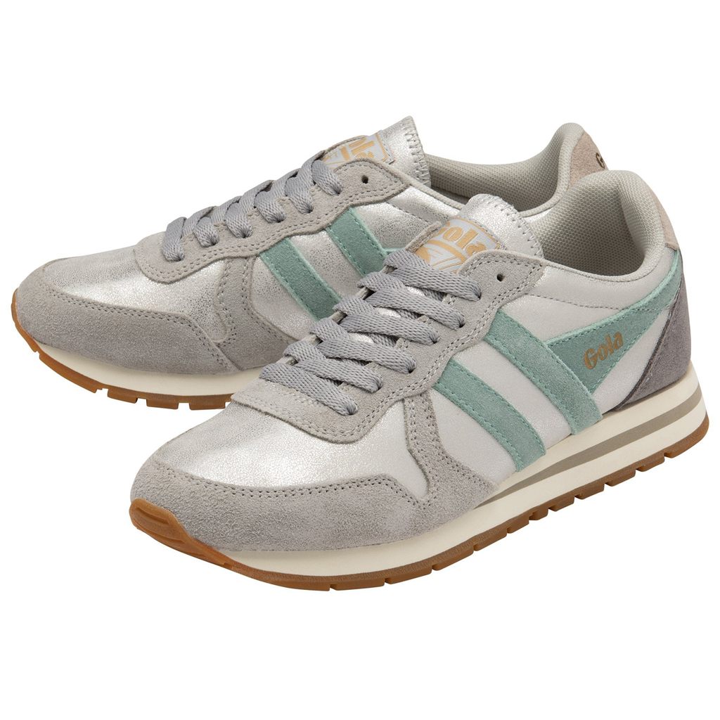 Gola Classics Daytona Blaze Sneakers Plateadas Verde Gris España | TWA-035982