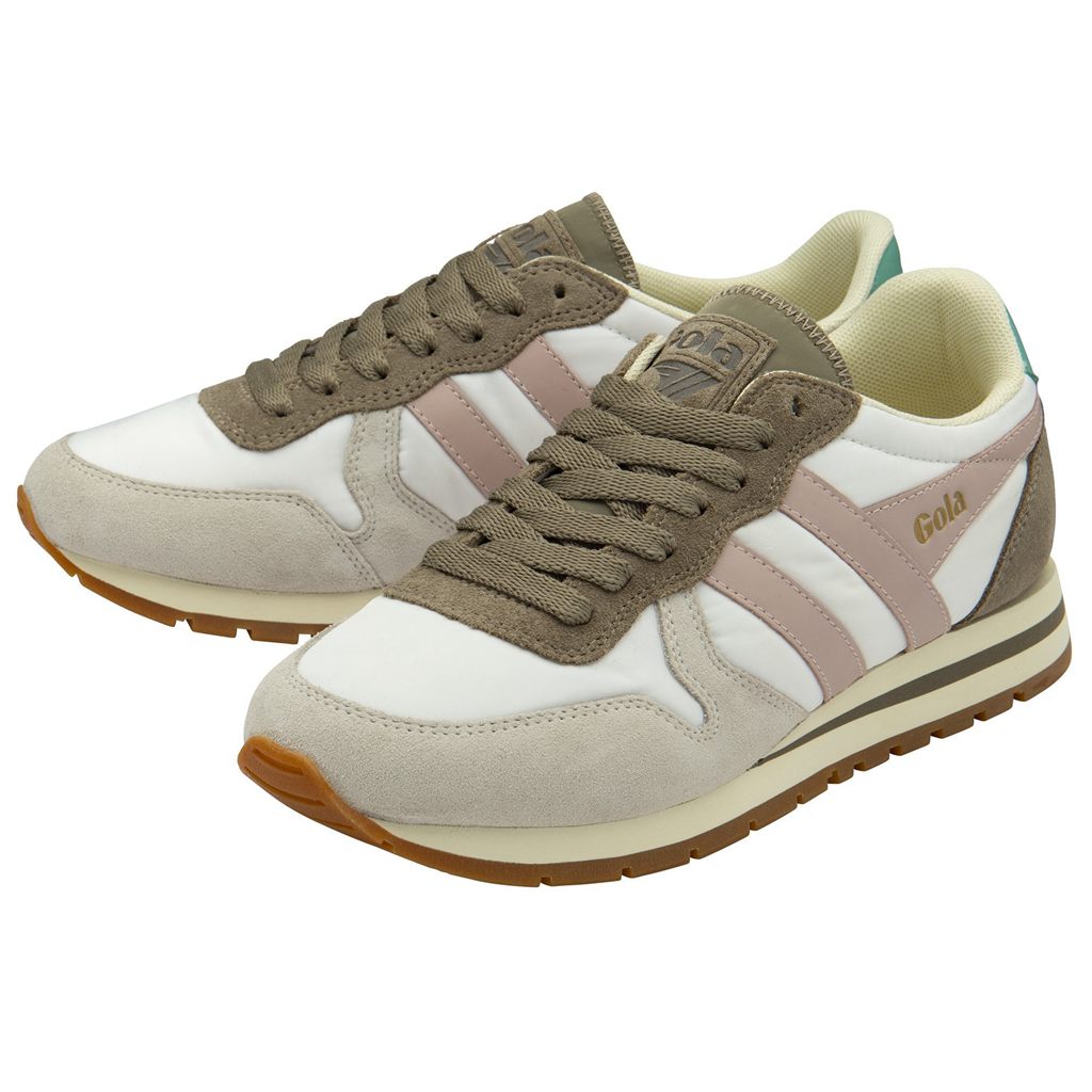 Gola Classics Daytona Chute Sneakers Blancas Rosas España | TVQ-972316