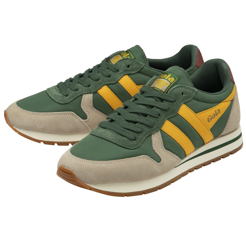 Gola Classics Daytona Chute Sneakers Evergreen Bone Sun España | ZOP-397841