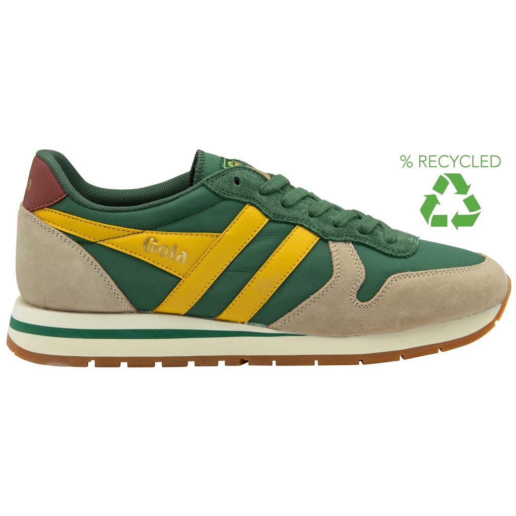 Gola Classics Daytona Chute Sneakers Evergreen Bone Sun España | ZOP-397841