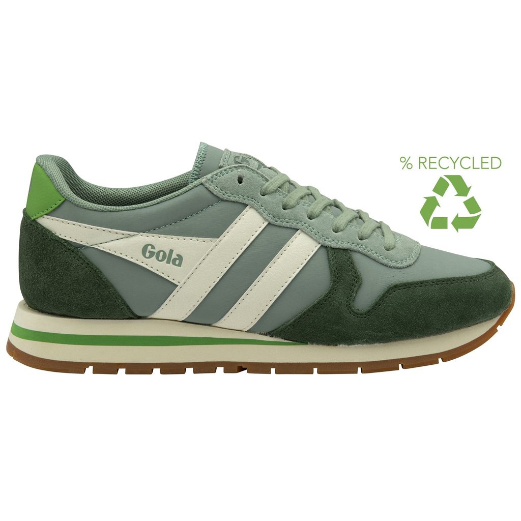 Gola Classics Daytona Chute Sneakers Verde Blancas España | LBQ-021395
