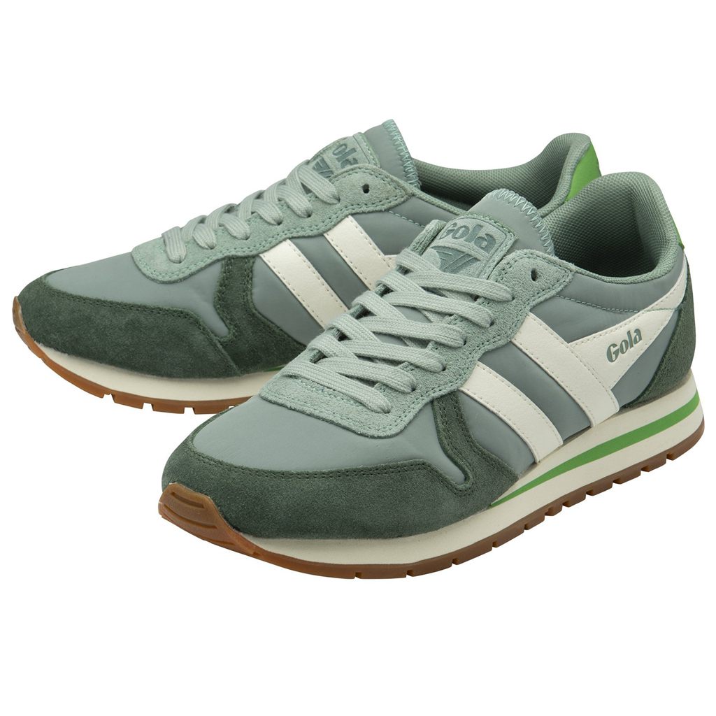 Gola Classics Daytona Chute Sneakers Verde Blancas España | LBQ-021395