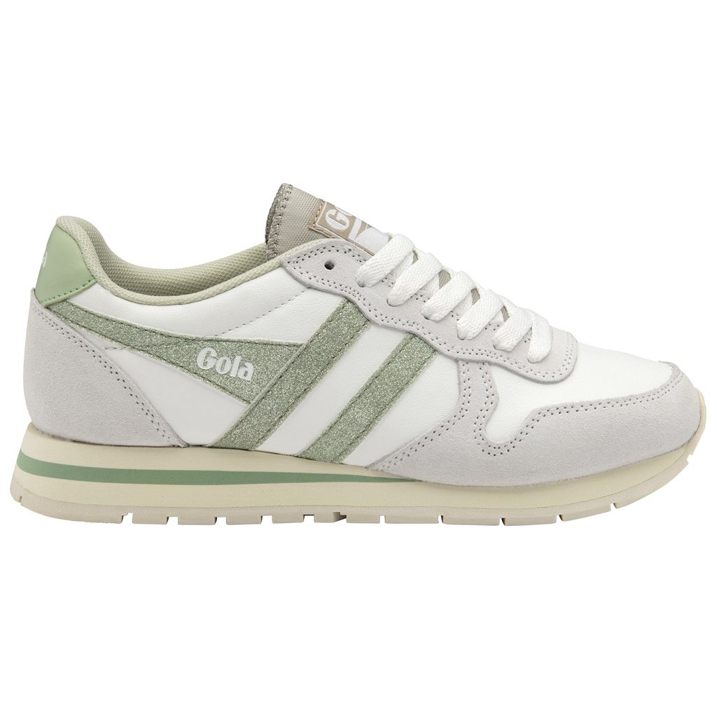 Gola Classics Daytona Glitter Sneakers Blancas Verde Claro España | IJH-537096