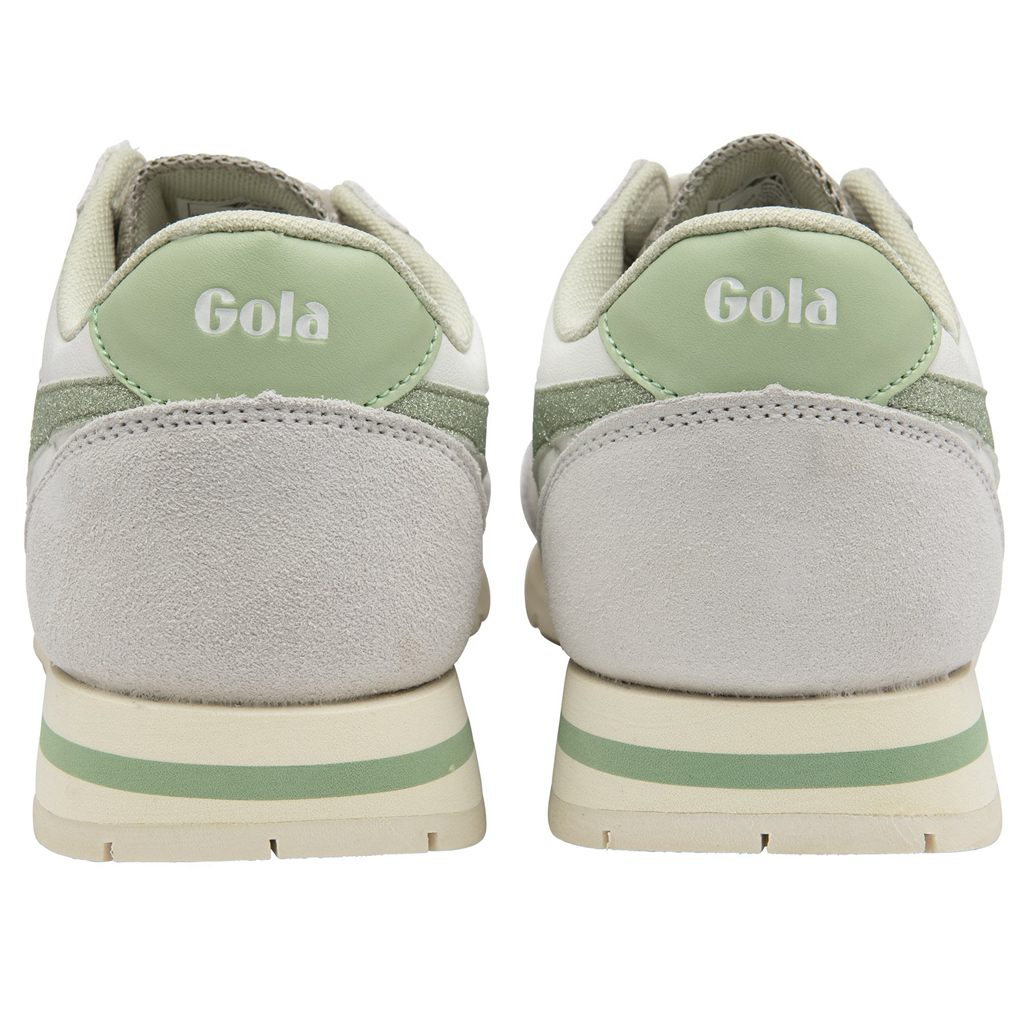 Gola Classics Daytona Glitter Sneakers Blancas Verde Claro España | IJH-537096