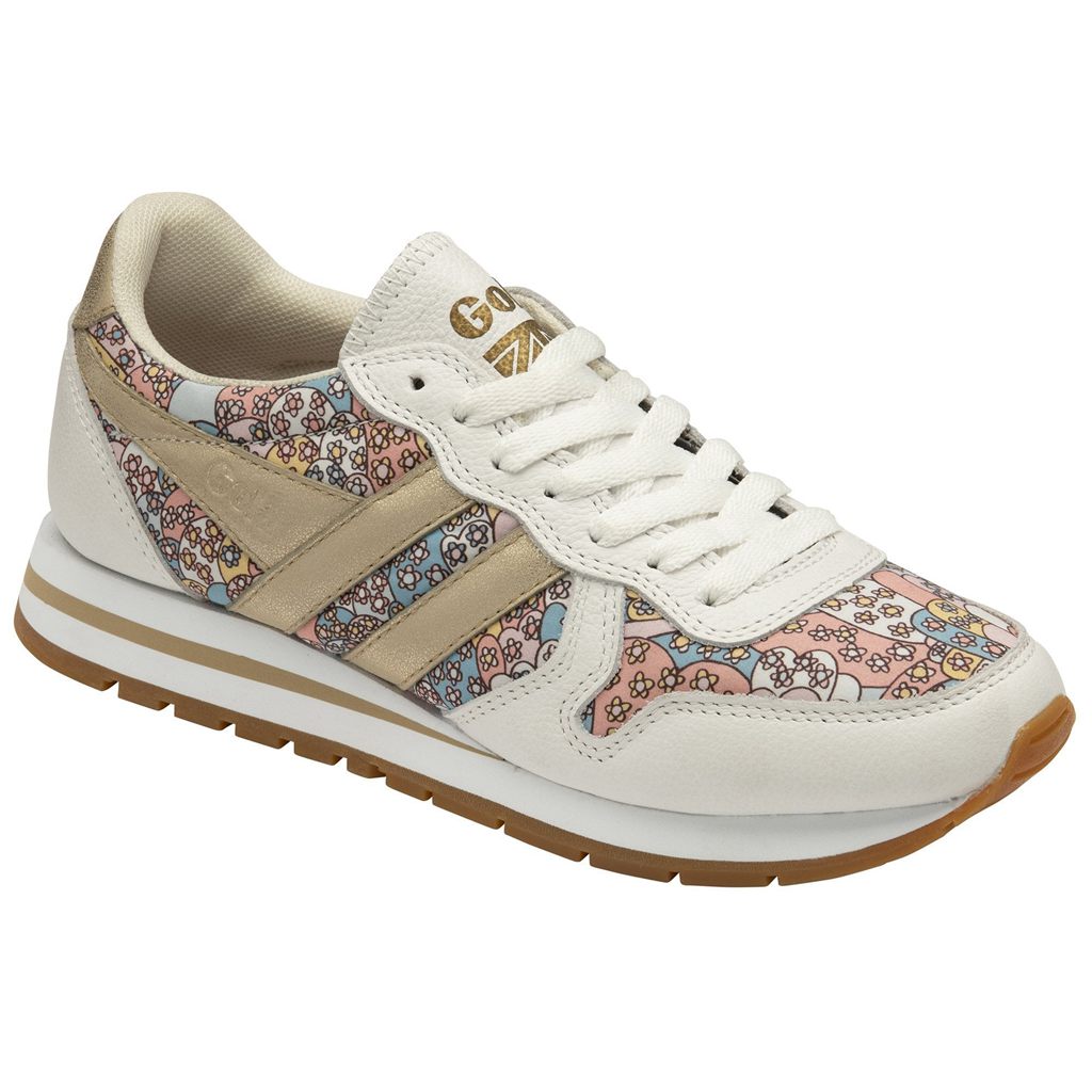 Gola Classics Daytona LBTY CP Sneakers Blancas Doradas España | ITC-065174