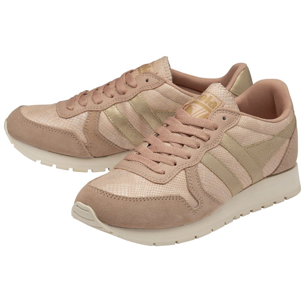 Gola Classics Daytona Lizard Sneakers Rosas Doradas España | DPJ-473286