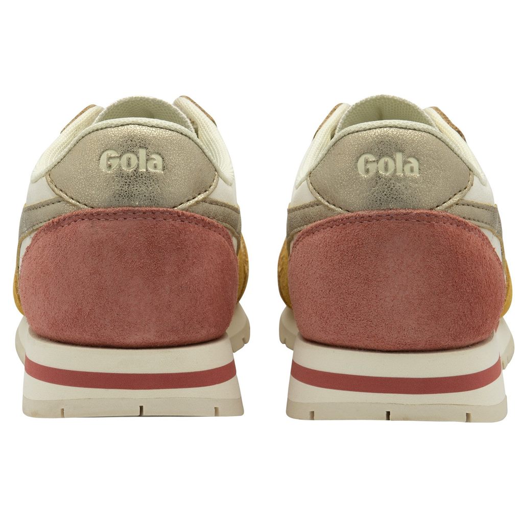 Gola Classics Daytona Quadrant Sneakers Blancas Doradas España | TPR-206713