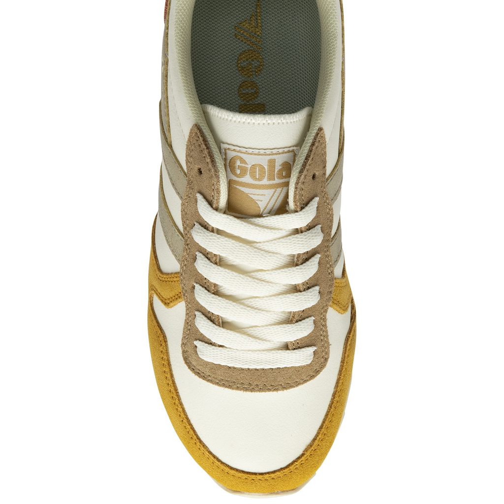 Gola Classics Daytona Quadrant Sneakers Blancas Doradas España | TPR-206713