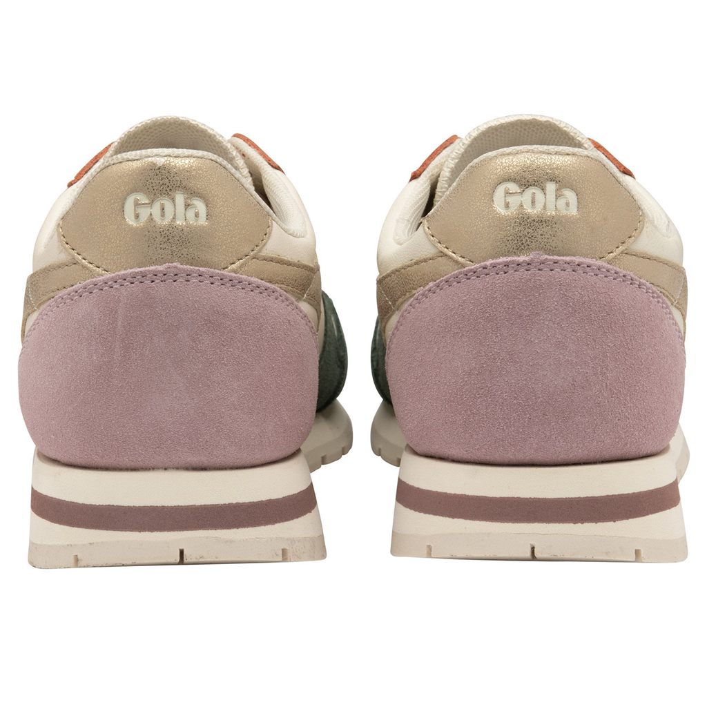 Gola Classics Daytona Quadrant Sneakers Blancas Doradas Rosas España | NTH-130697