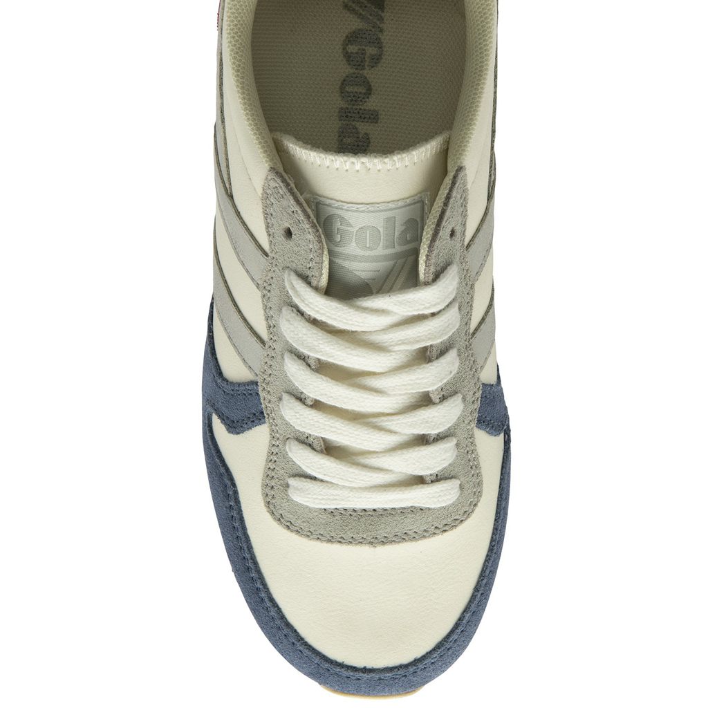 Gola Classics Daytona Quadrant Sneakers Blancas Plateadas Rojas Oscuro España | WOT-692418