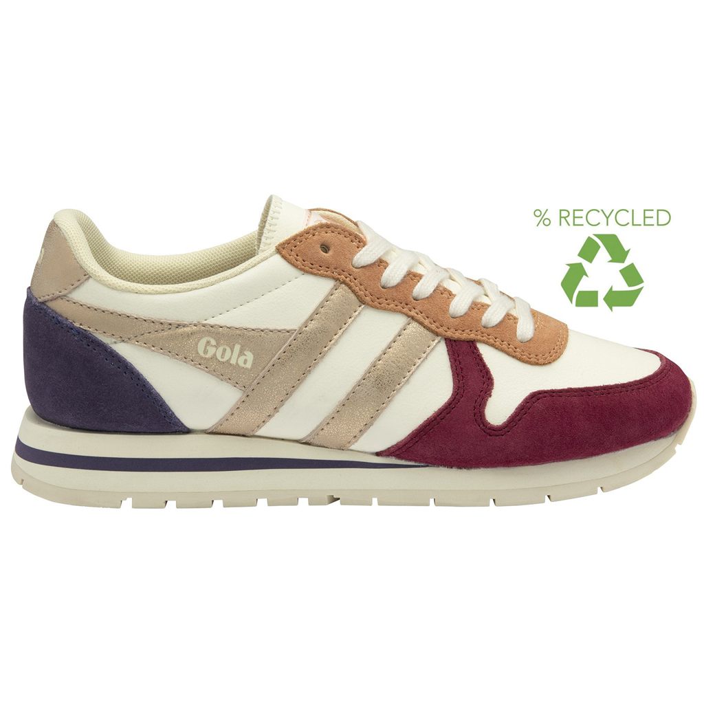 Gola Classics Daytona Quadrant Sneakers Blancas Rosas Doradas España | MHK-078635
