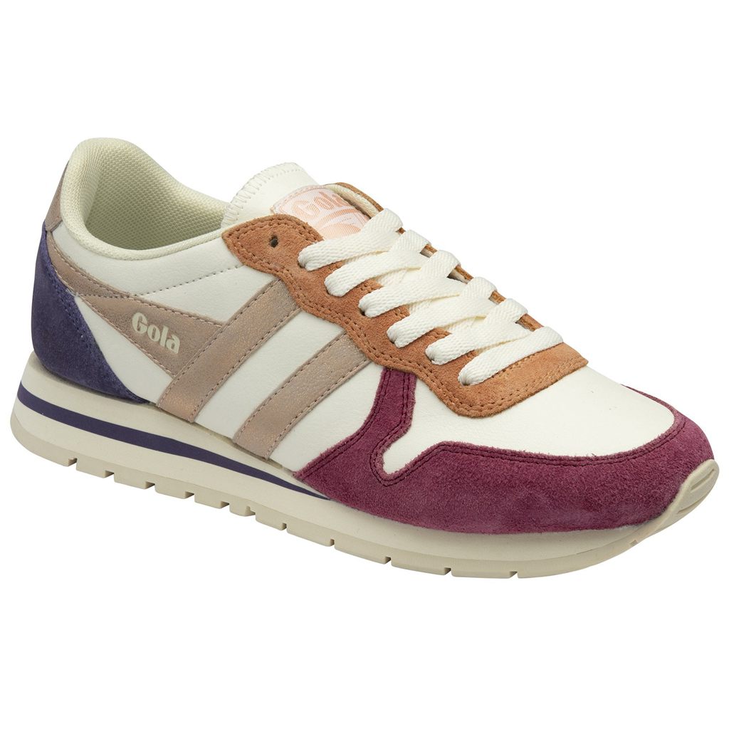 Gola Classics Daytona Quadrant Sneakers Blancas Rosas Doradas España | MHK-078635