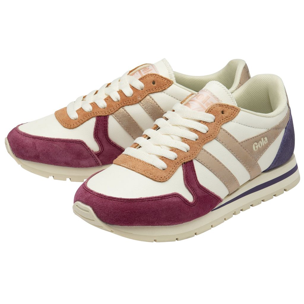 Gola Classics Daytona Quadrant Sneakers Blancas Rosas Doradas España | MHK-078635