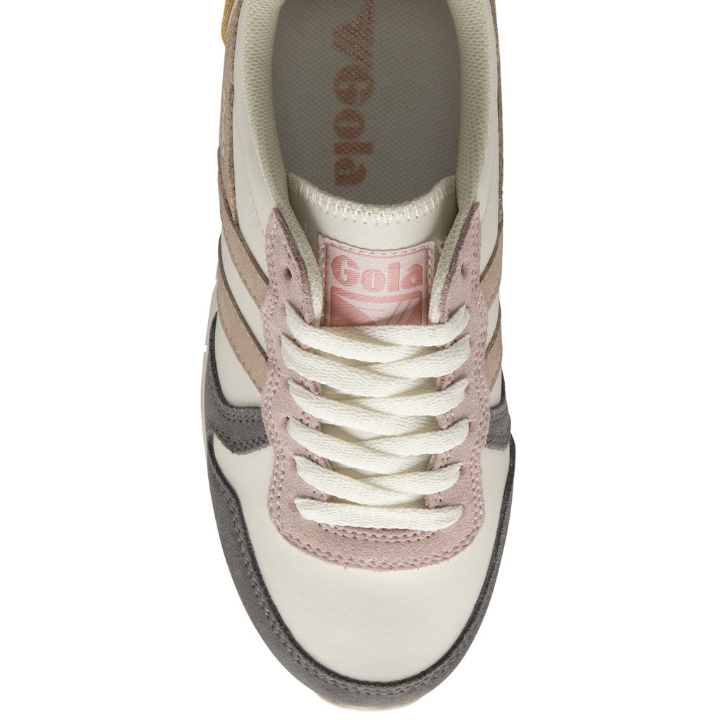 Gola Classics Daytona Quadrant Sneakers Blancas Rosas Doradas España | MUV-017843