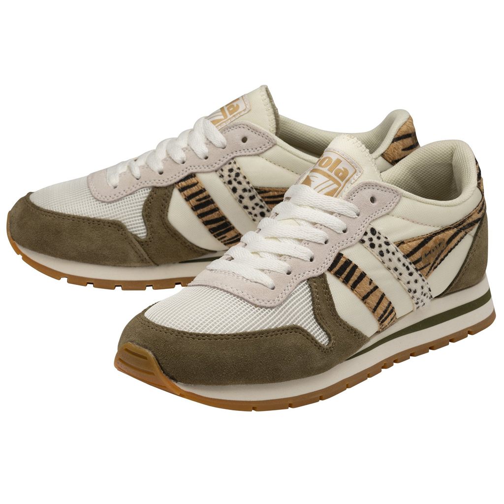 Gola Classics Daytona Safari Sneakers Blancas Kaki España | KTH-146027