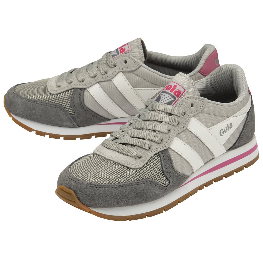 Gola Classics Daytona Sneakers Gris Claro Blancas Rosas España | BIL-785642