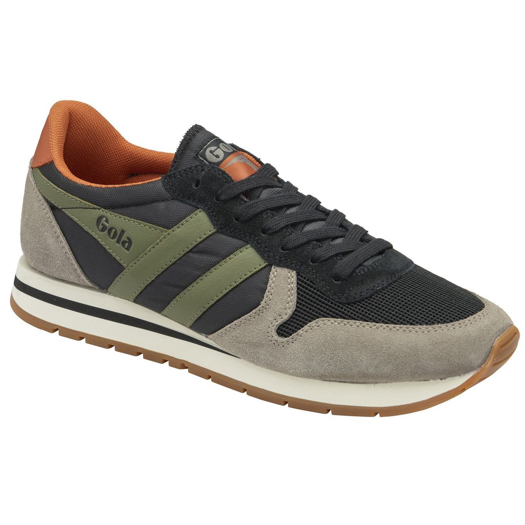Gola Classics Daytona Sneakers Negras Kaki España | PUT-371498