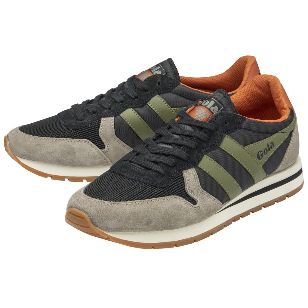 Gola Classics Daytona Sneakers Negras Kaki España | PUT-371498