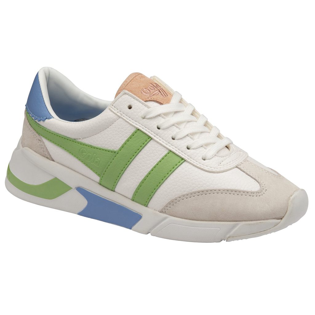 Gola Classics Eclipse California Sneakers Blancas Verde Azules España | TWA-567498