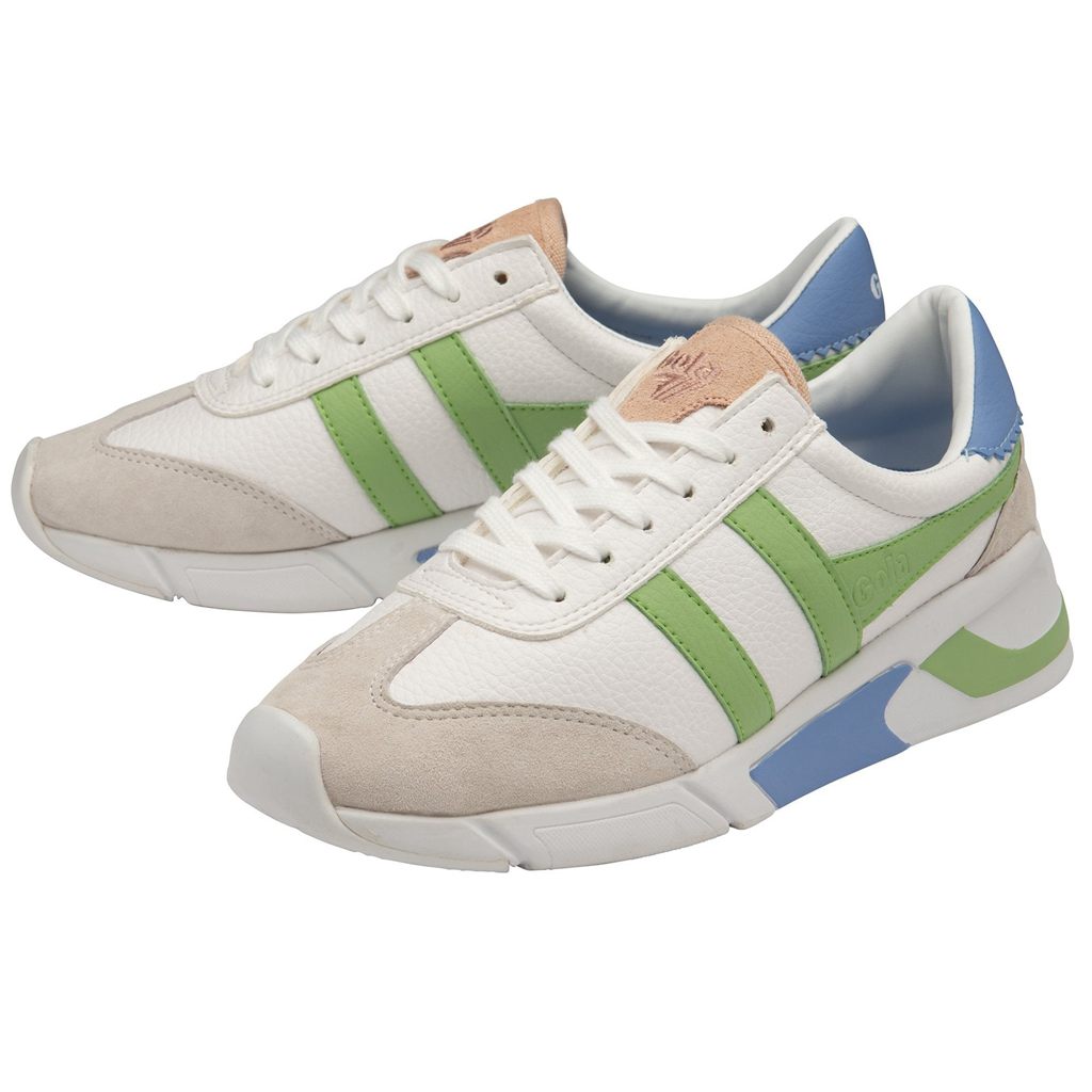 Gola Classics Eclipse California Sneakers Blancas Verde Azules España | TWA-567498