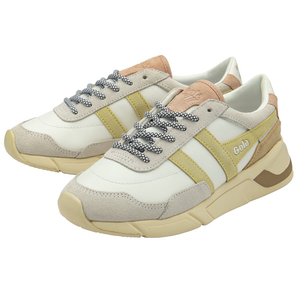 Gola Classics Eclipse Pure Sneakers Blancas Limón Rosas España | DJQ-174620