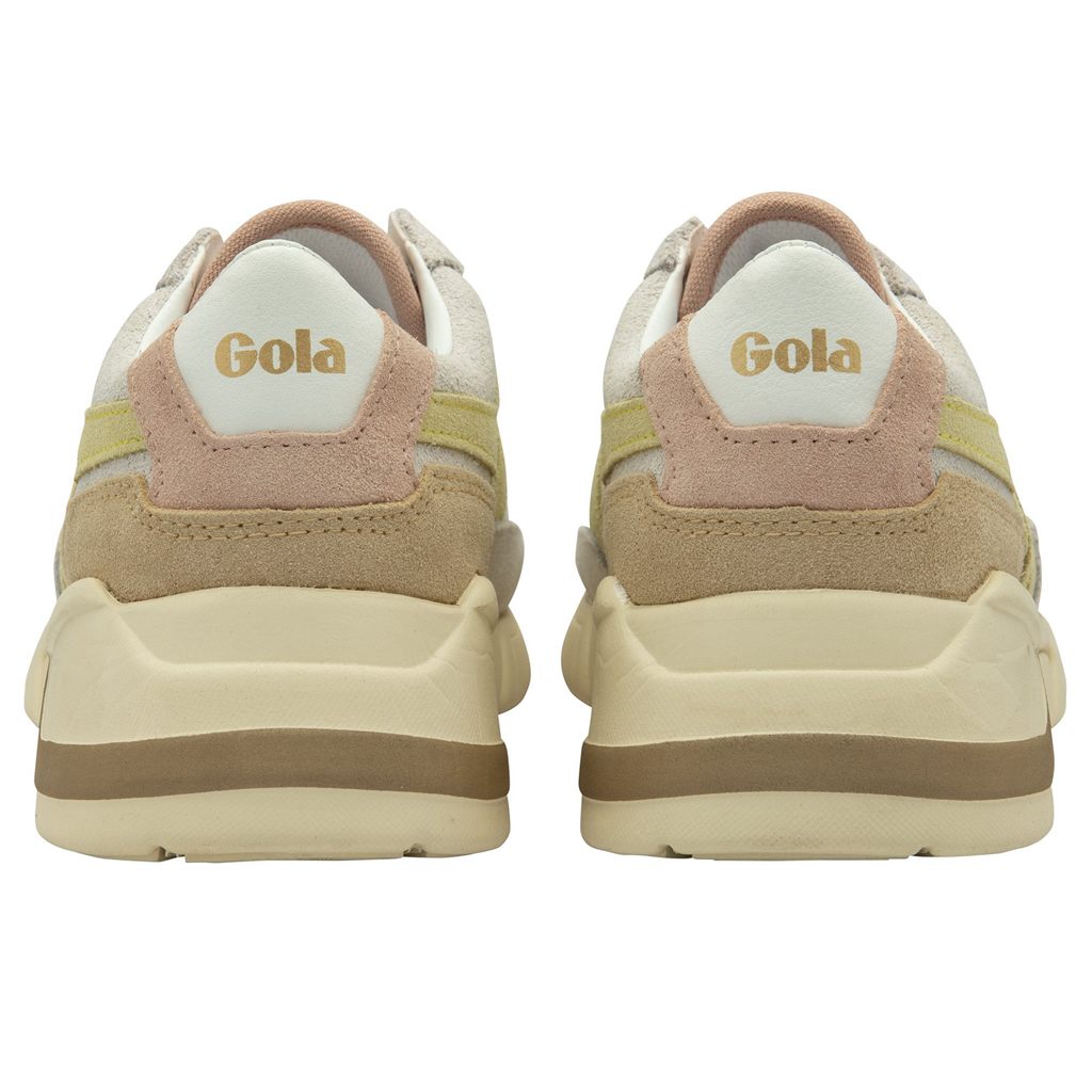 Gola Classics Eclipse Pure Sneakers Blancas Limón Rosas España | DJQ-174620